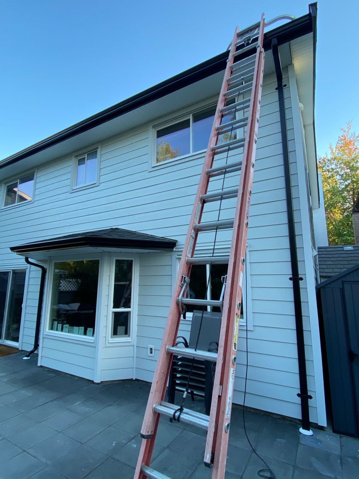 Exterior gutters and siding